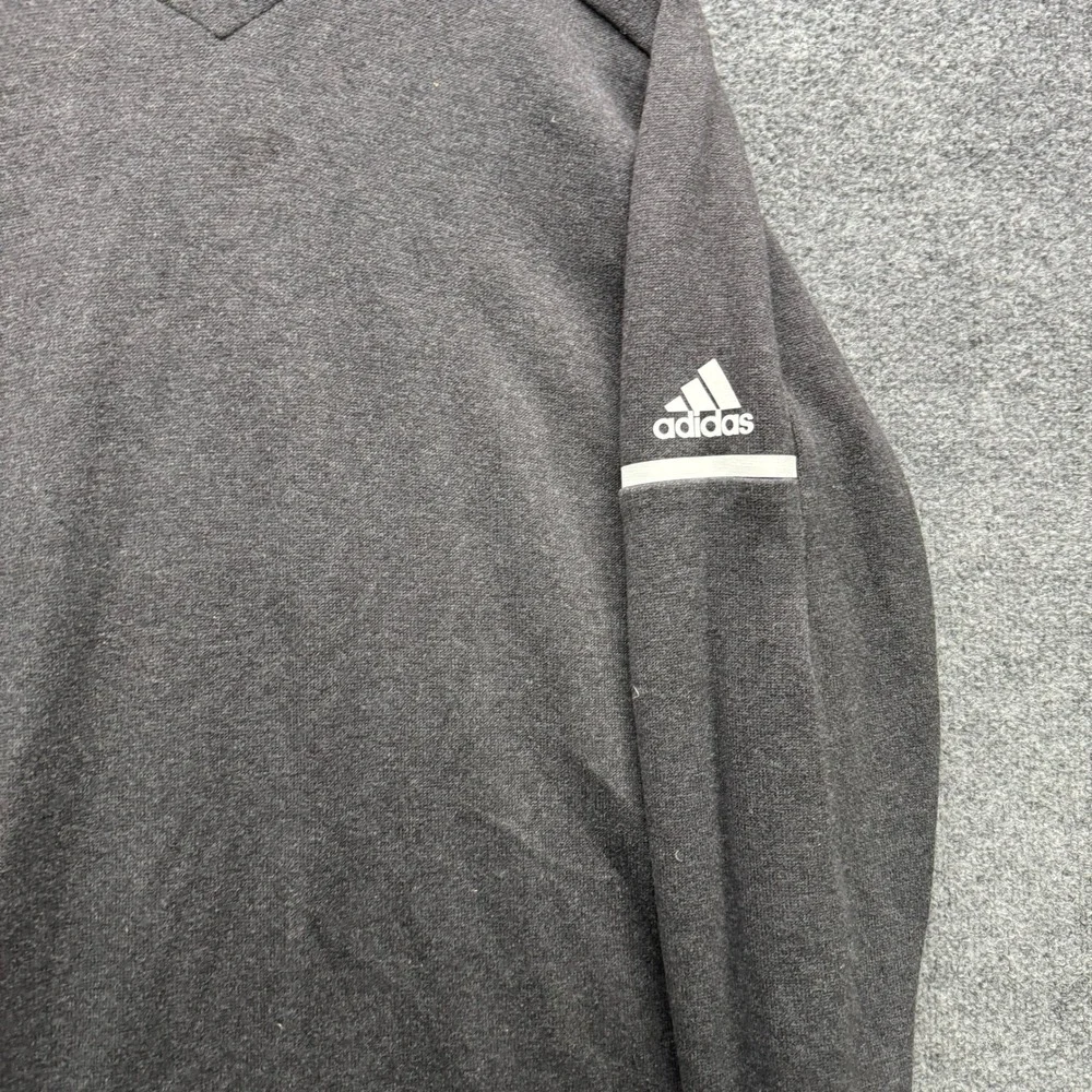 Adidas‎ One Game To Glory Sweatshirt Men's Size XL Gray V-Neck Staff Graphic